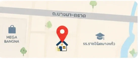 แผนที่สาขาบางนา